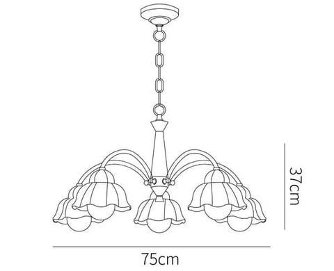 Swedish_Modern_Brass_Chandelier_size
