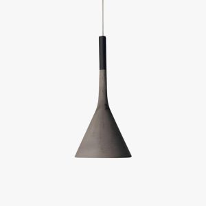 tapered concrete pendant light