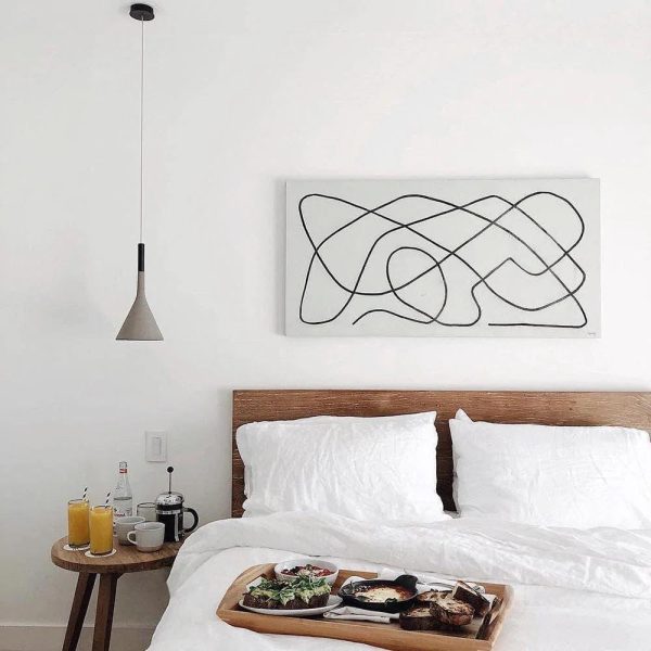 tapered concrete pendant light
