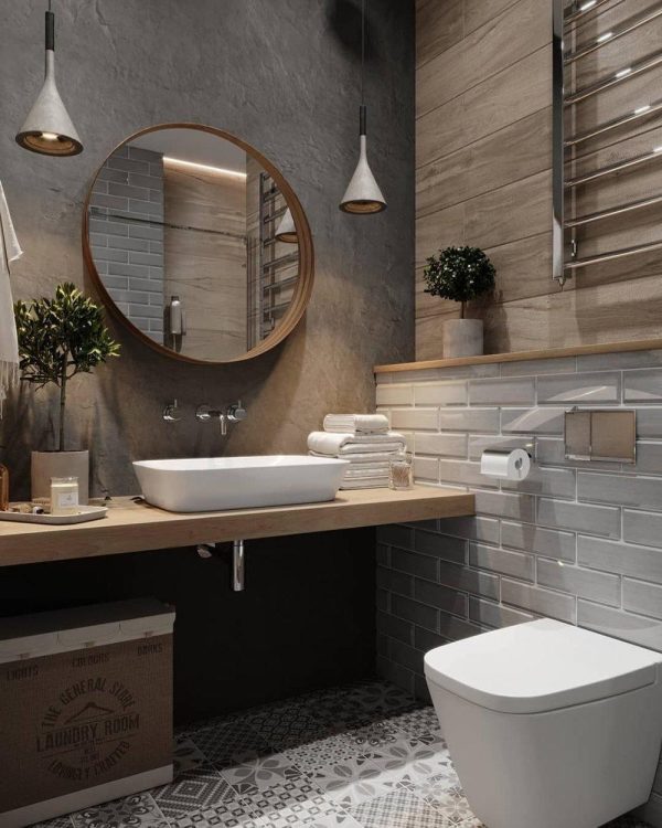 tapered concrete pendant light