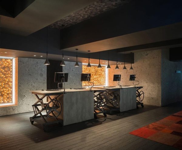 tapered concrete pendant light