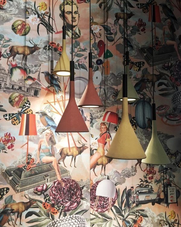 tapered concrete pendant light