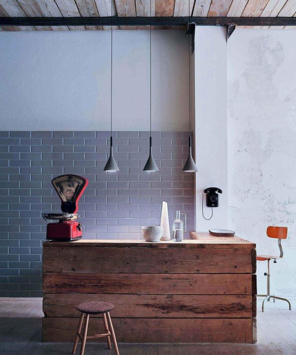 tapered concrete pendant light