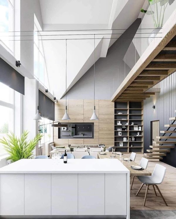 tapered concrete pendant light