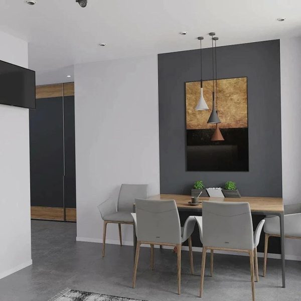 tapered concrete pendant light