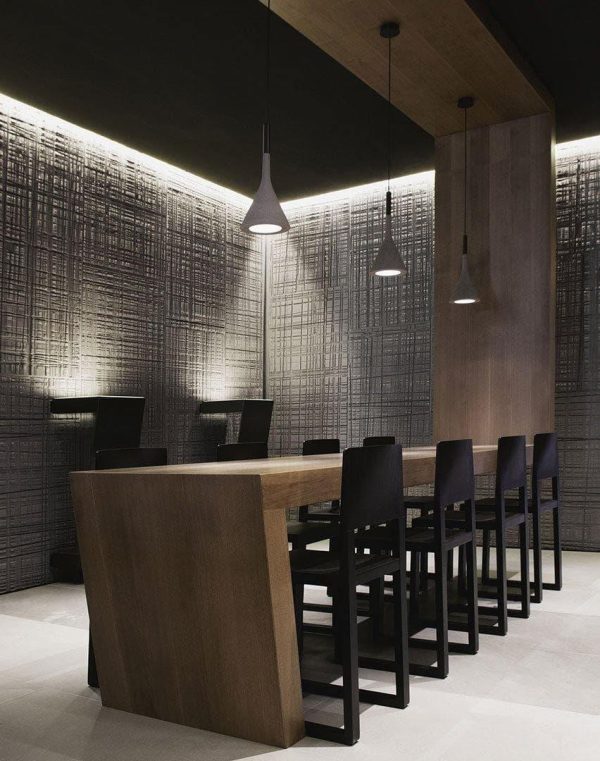 tapered concrete pendant light
