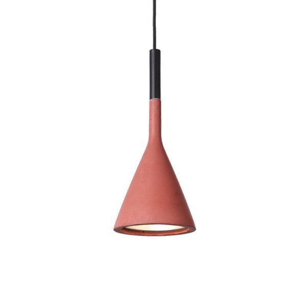 tapered concrete pendant light