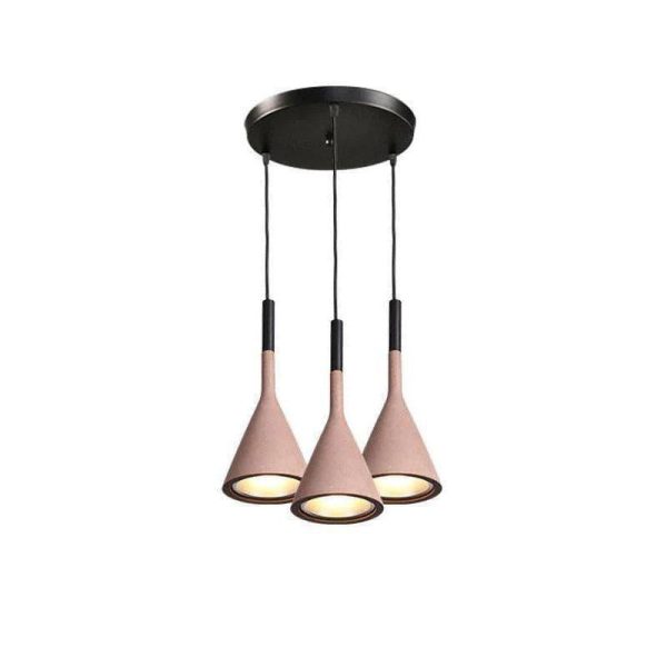 tapered concrete pendant light