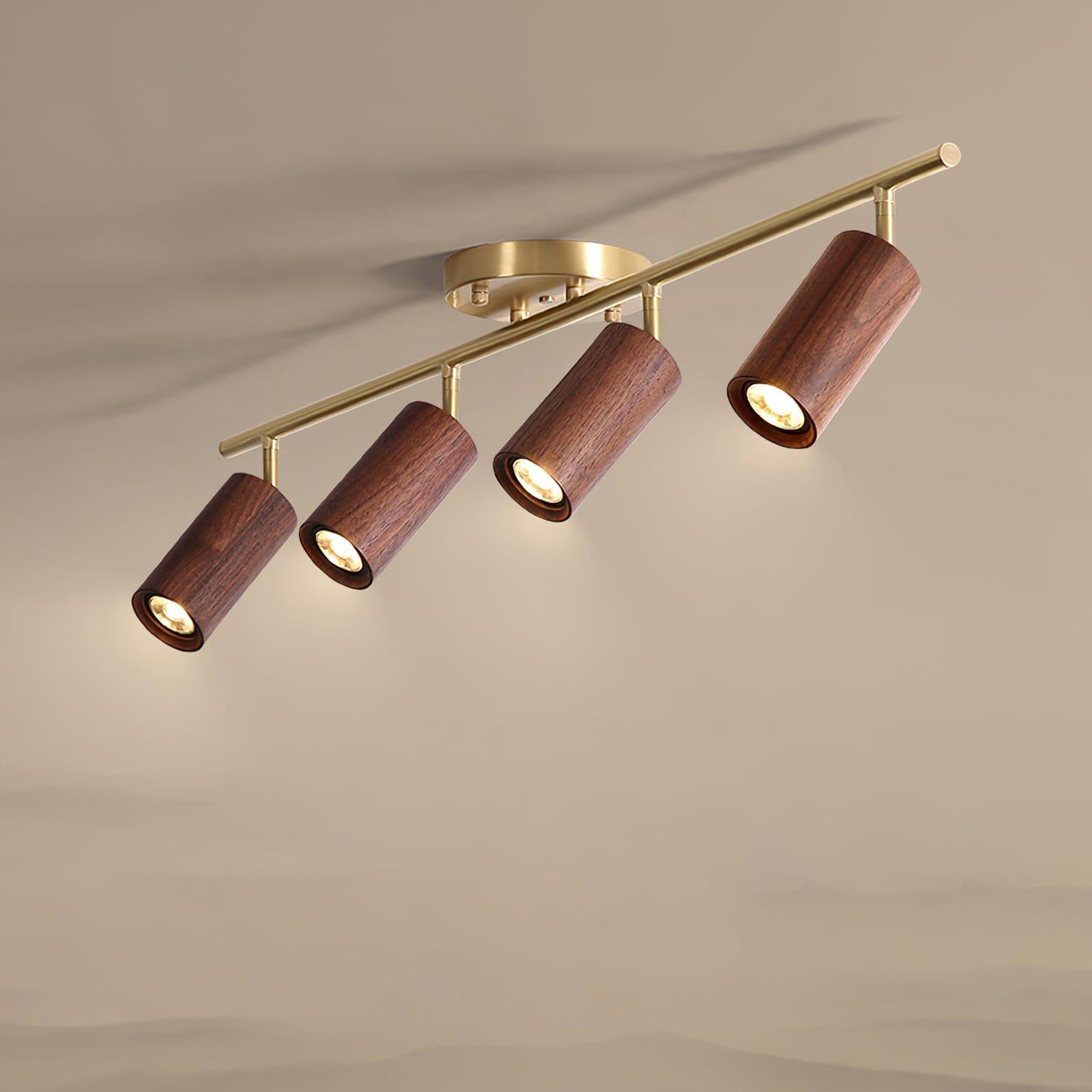 thio wooden track lighting