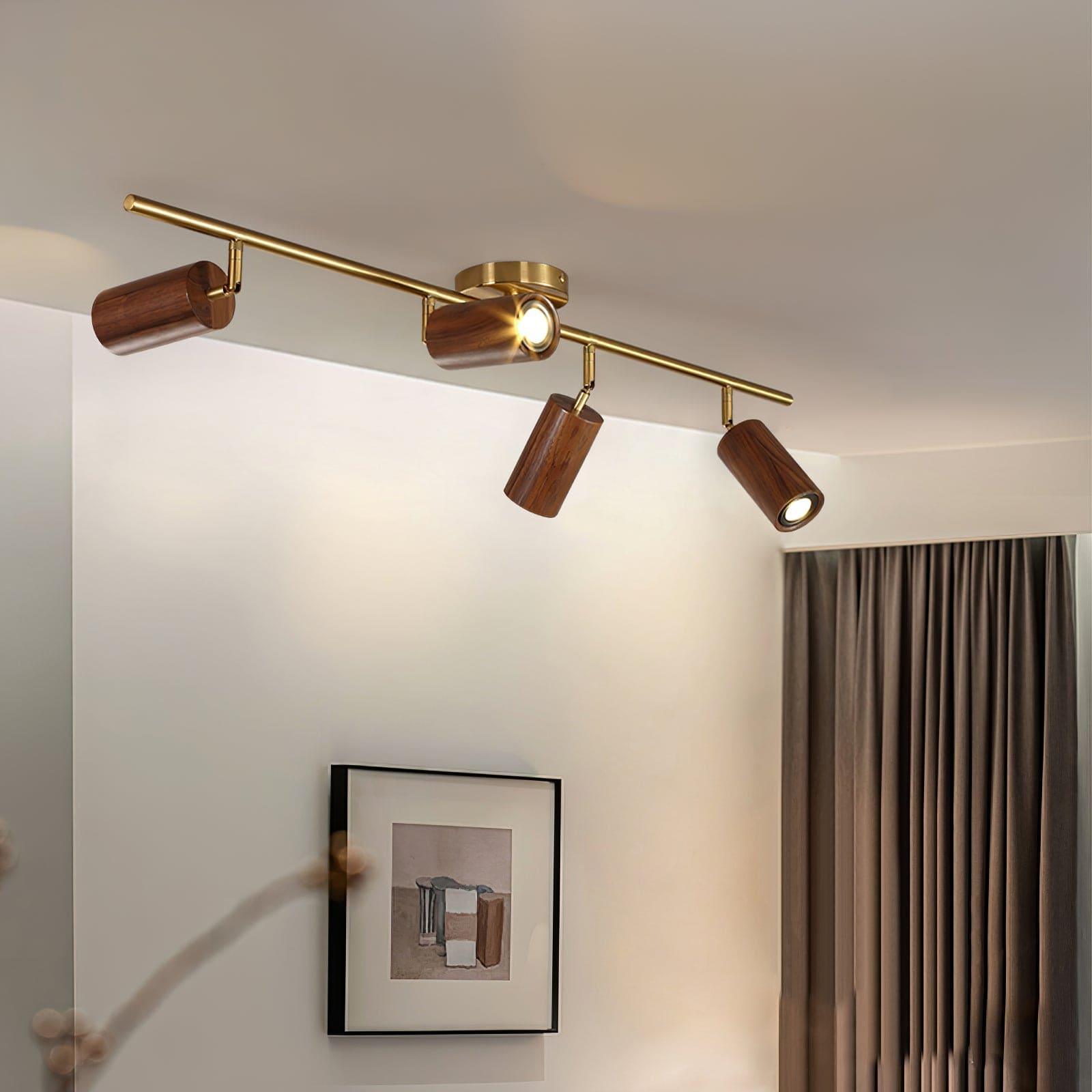 thio wooden track lighting