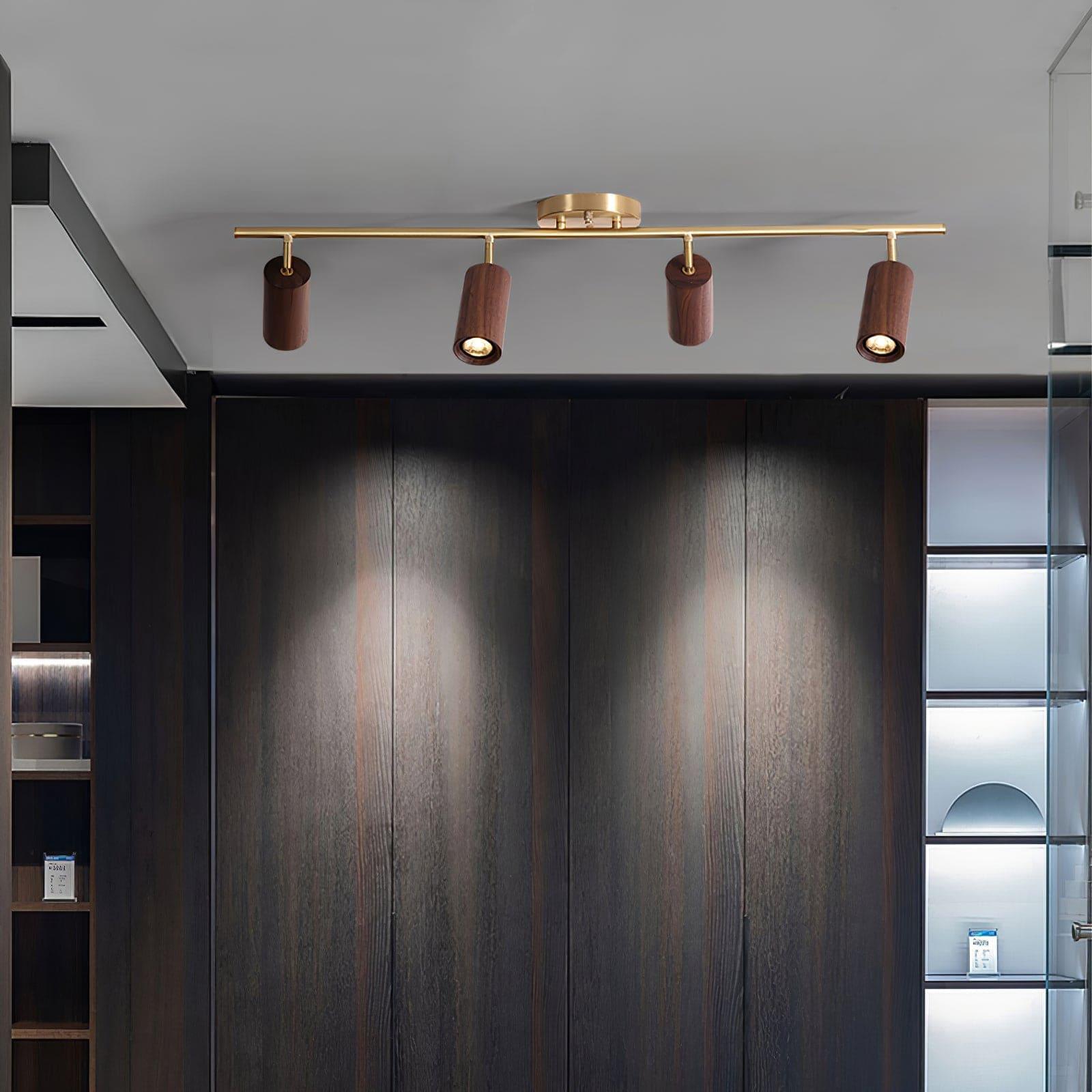 thio wooden track lighting