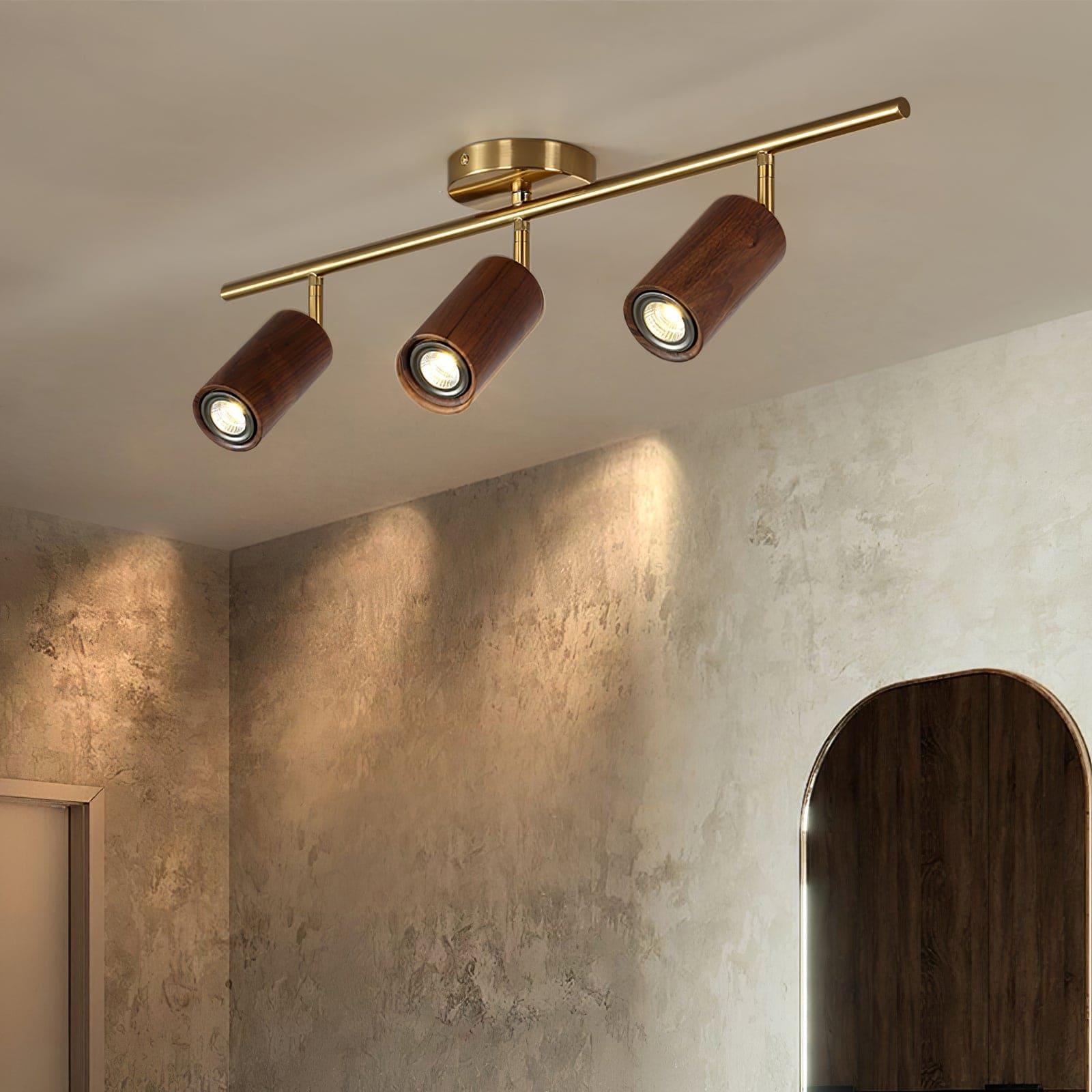 thio wooden track lighting
