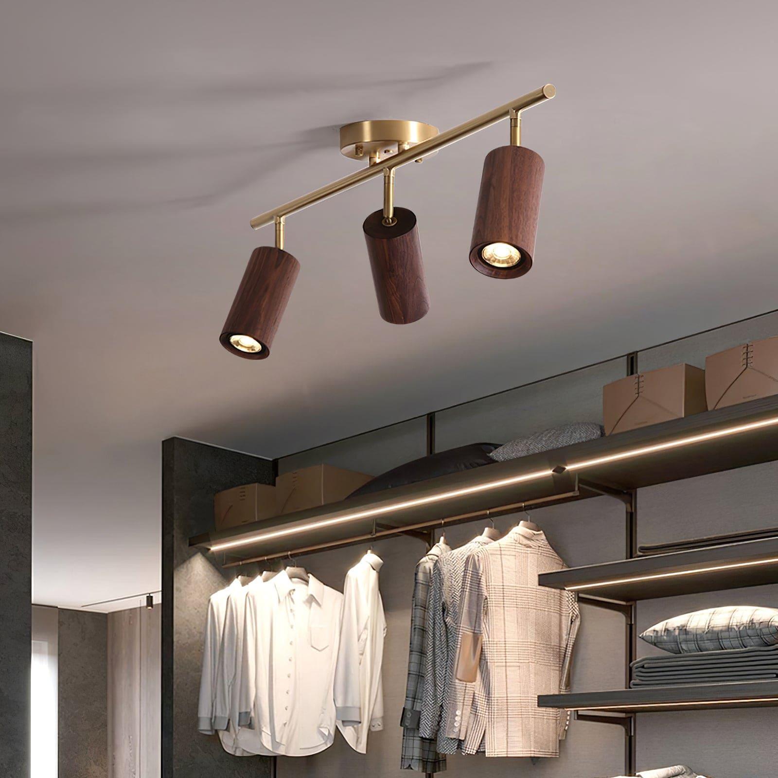 thio wooden track lighting