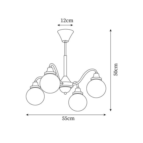 tillary retro chandelier