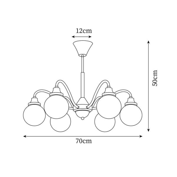 tillary retro chandelier