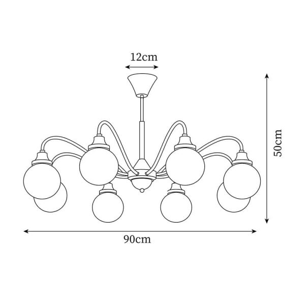 tillary retro chandelier