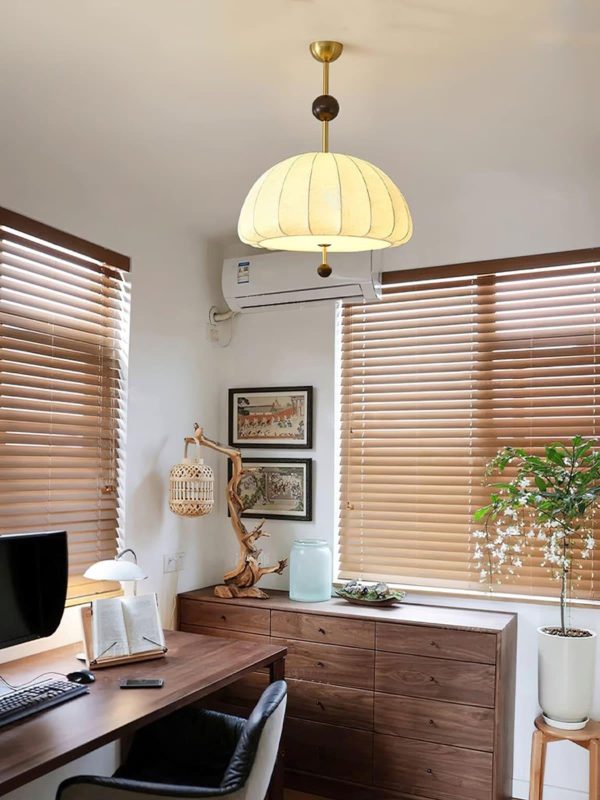 trige fabric pendant light