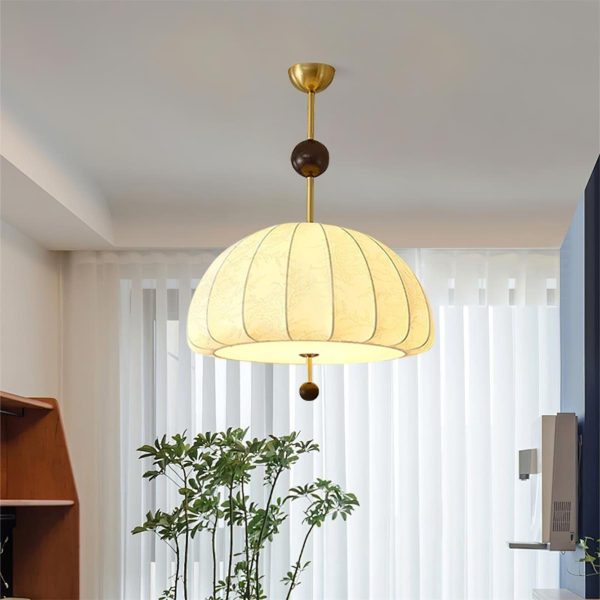 trige fabric pendant light