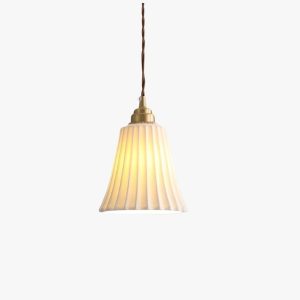 trumpet ceramic pendant light