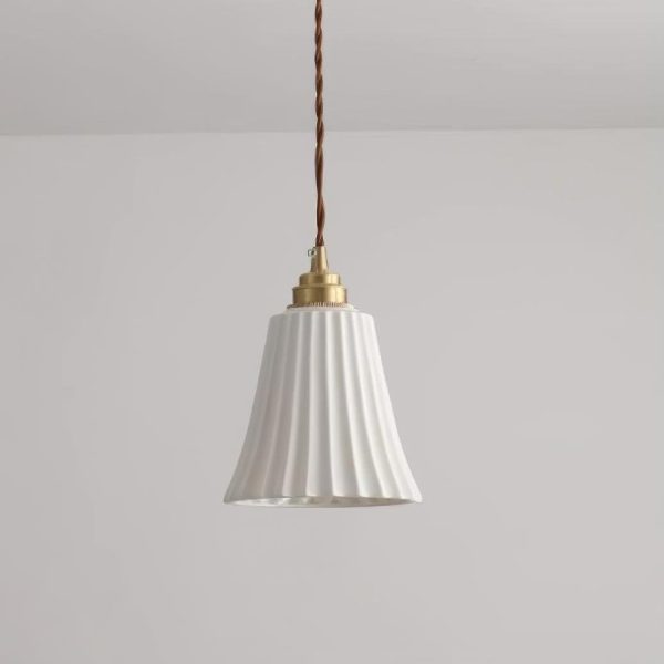 trumpet ceramic pendant light