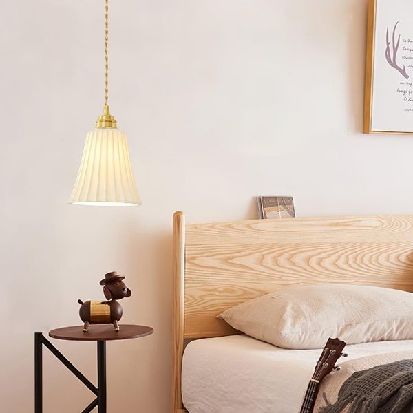 trumpet ceramic pendant light