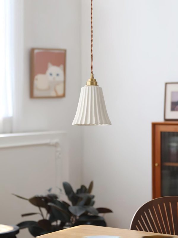 trumpet ceramic pendant light
