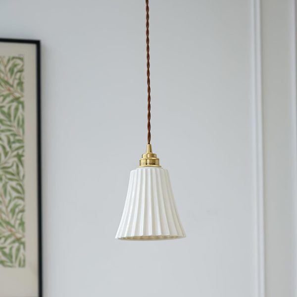trumpet ceramic pendant light