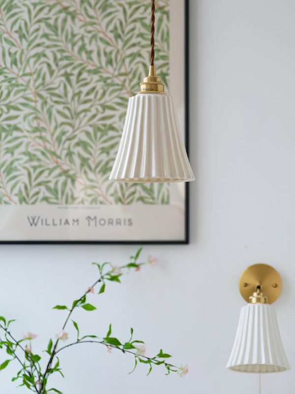 trumpet ceramic pendant light