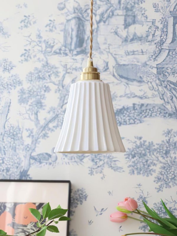 trumpet ceramic pendant light