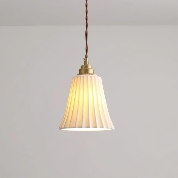 trumpet ceramic pendant light