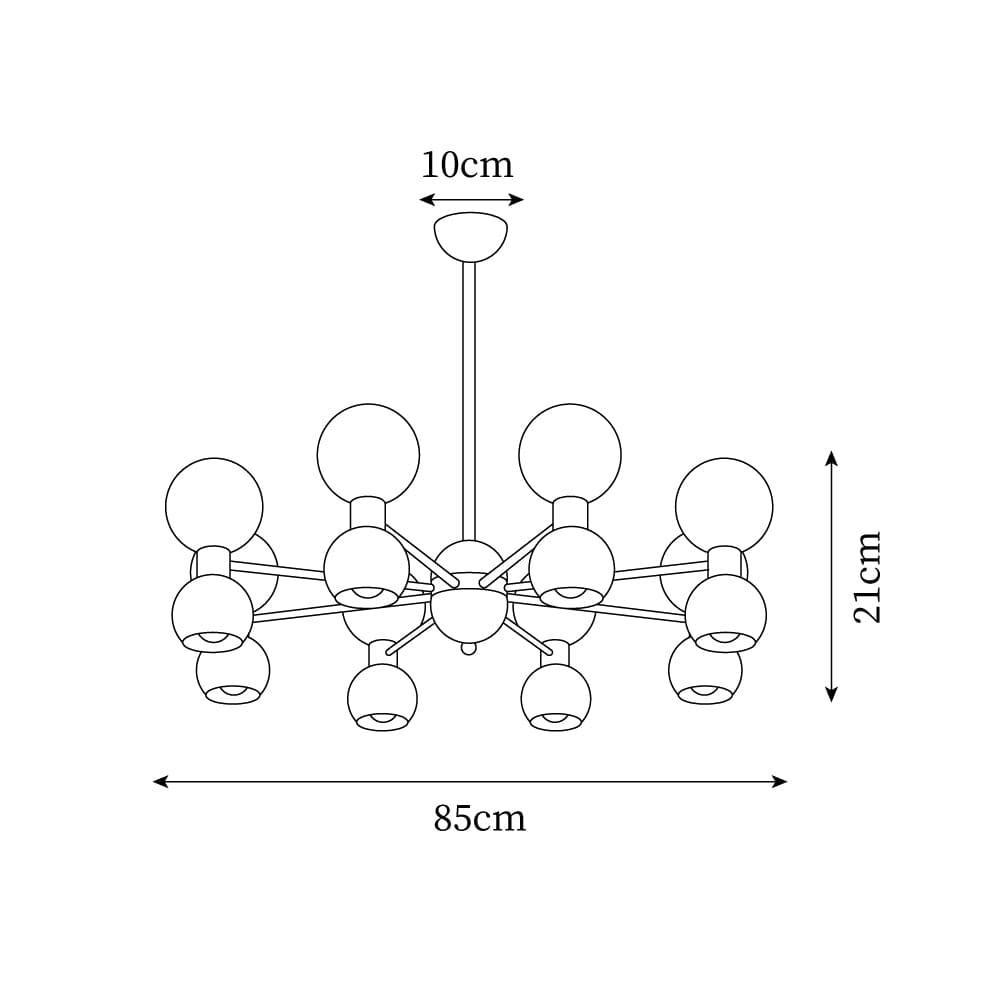 vera bicolor chandelier