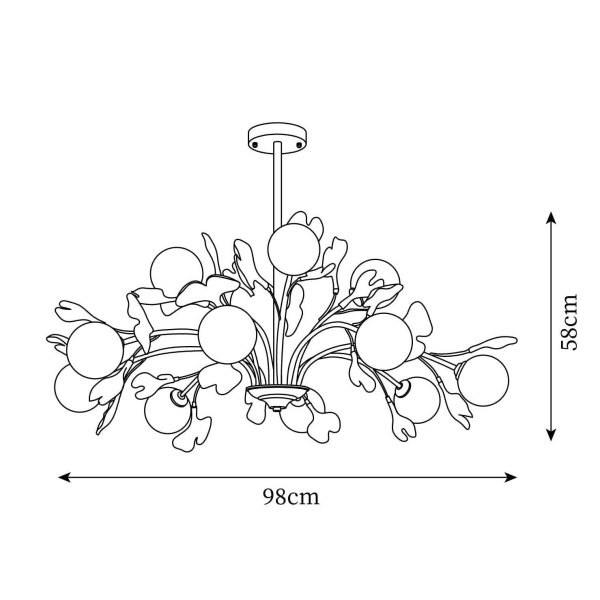 vico gingko chandelier