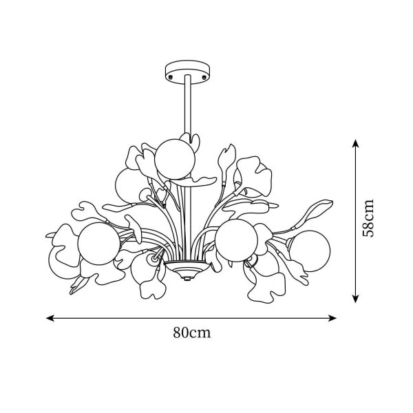 vico gingko chandelier