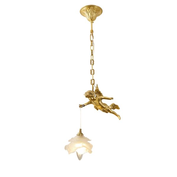 vintage angel pendant light