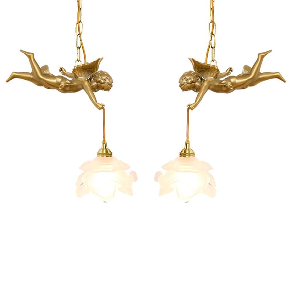 vintage angel pendant light