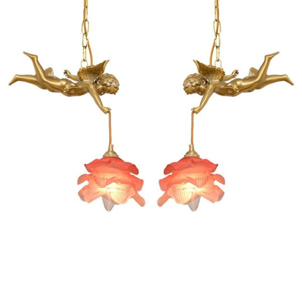 vintage angel pendant light