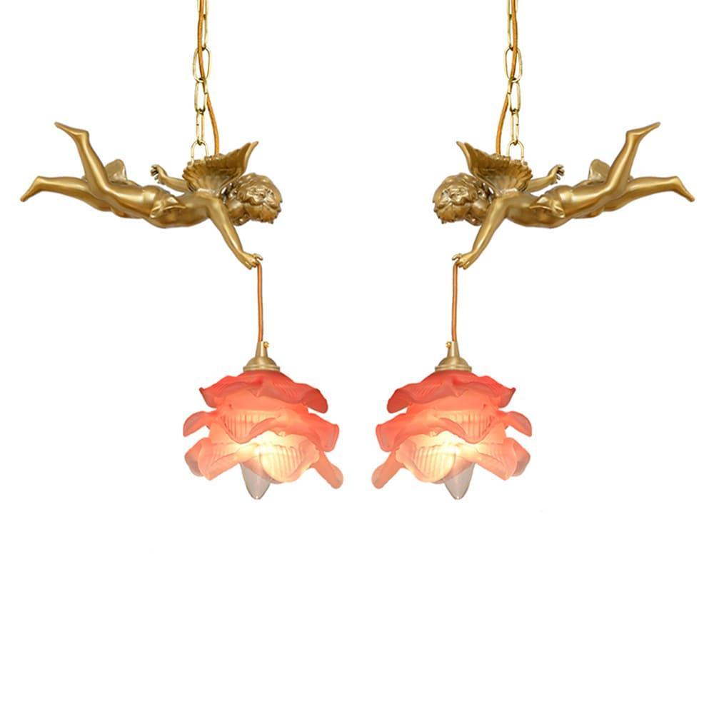 vintage angel pendant light