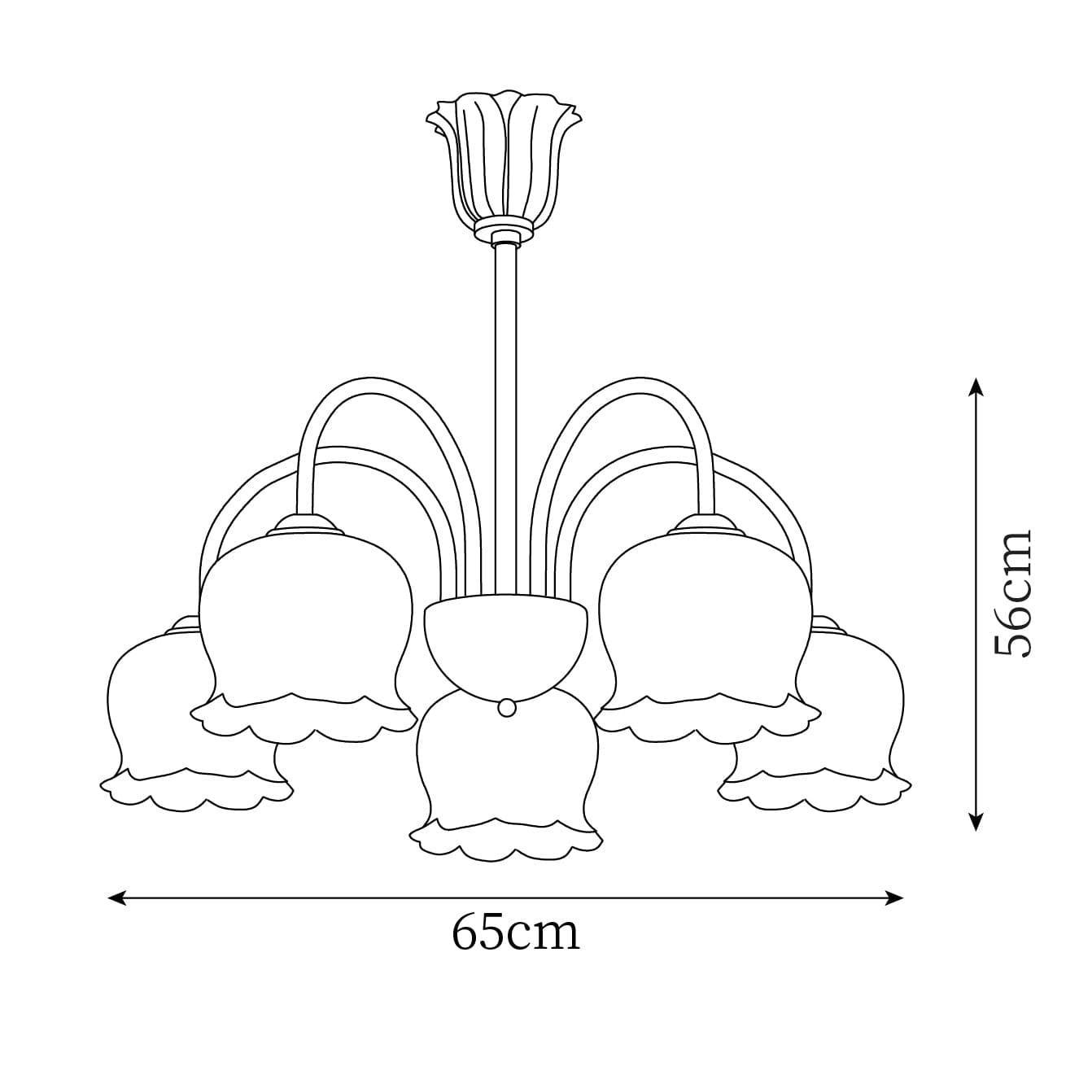 vintage mia chandelier