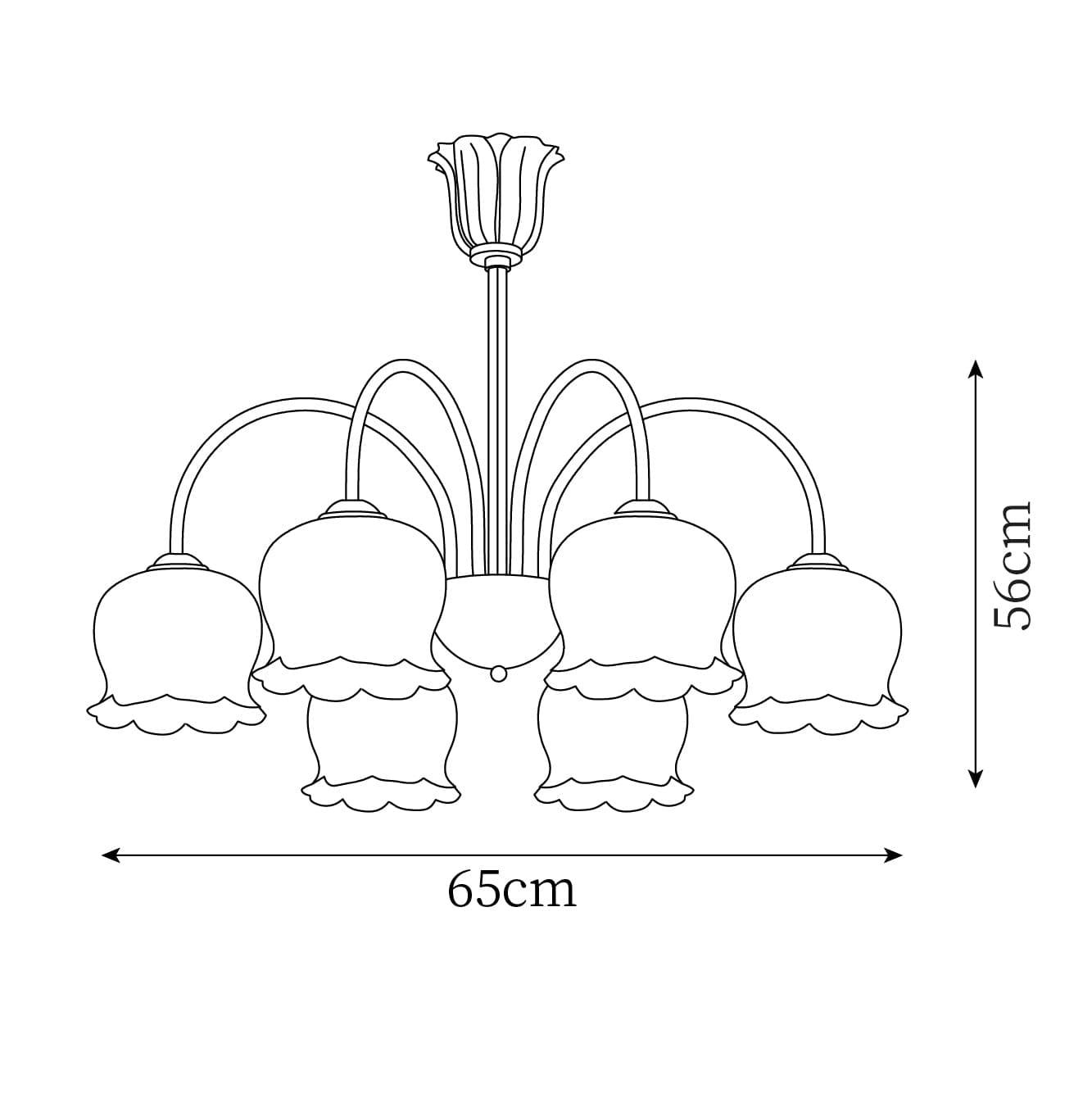 vintage mia chandelier
