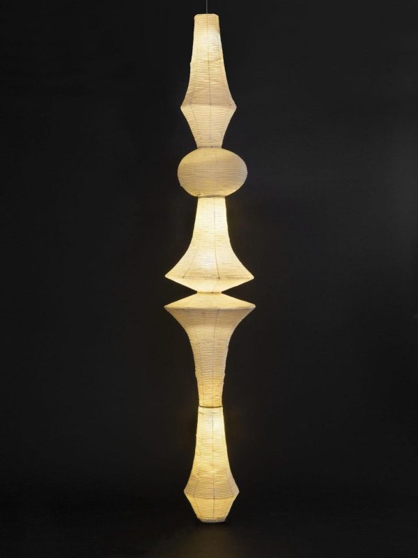washi paper corner pendant light