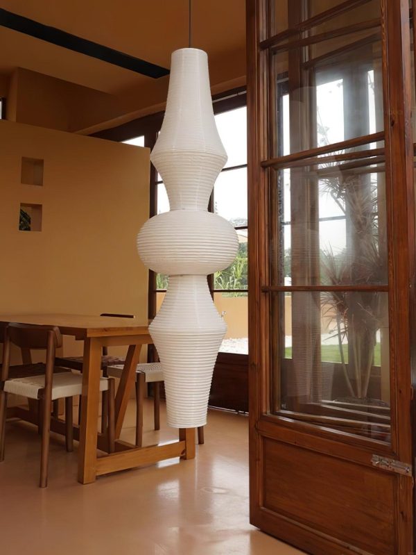 washi paper corner pendant light
