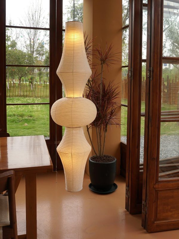 washi paper corner pendant light