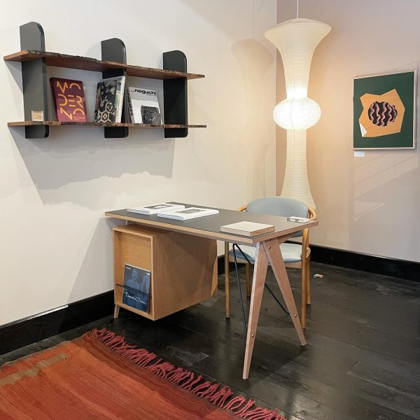 washi paper corner pendant light