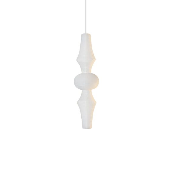 washi paper corner pendant light