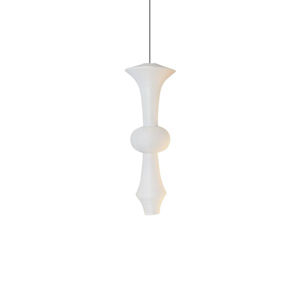 washi paper corner pendant light