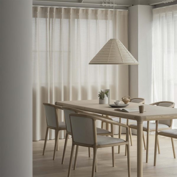 washi paper hat pendant lamp