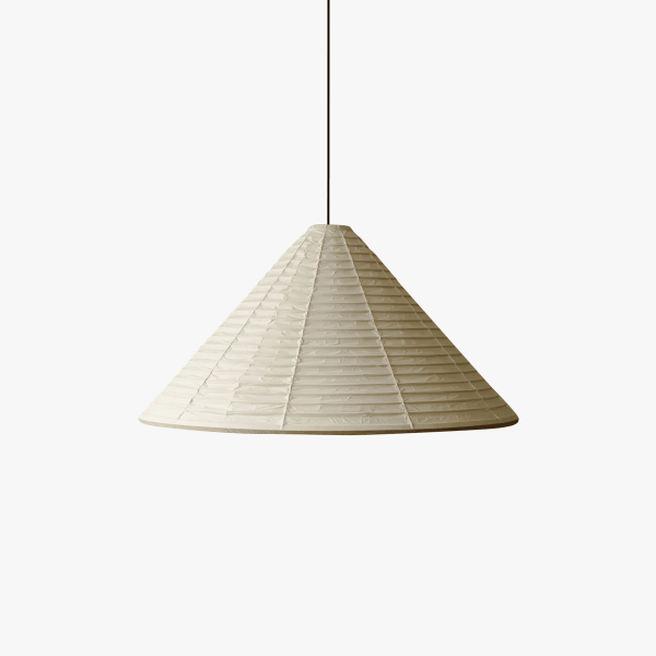 washi paper hat pendant lamp
