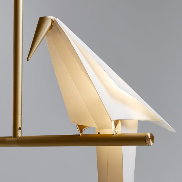 paper crane chandelier