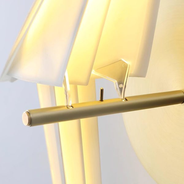 white paper crane wall lamp