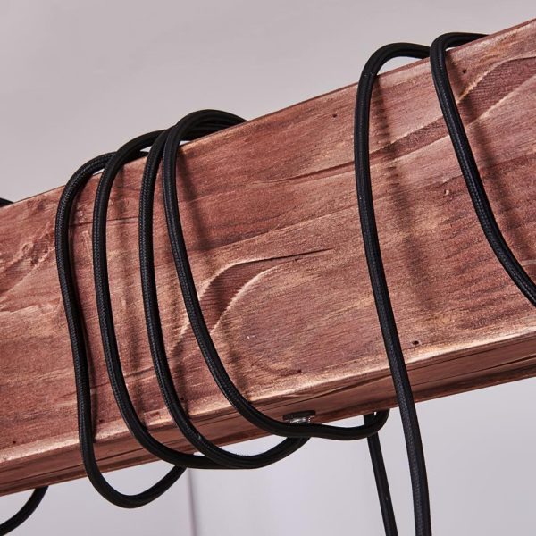 wood hanging multi chandelier